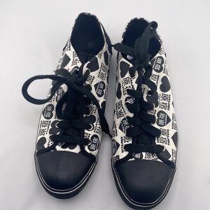 HARAJUKU lovers Gwen Stefani vintage new Black and White Sneakers shoes 9